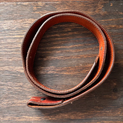 Vintage Nocona Brown Roughout Belt