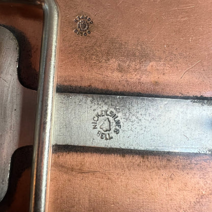 Copper and Turquoise Vintage Belt Buckle