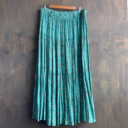 Teal Cowboy Boot Prairie Skirt