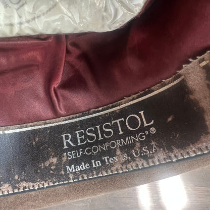 Resistol Vintage Brown Hat with Leather Hat Band