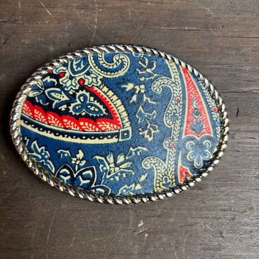 Paisley Oval Belt Buckle