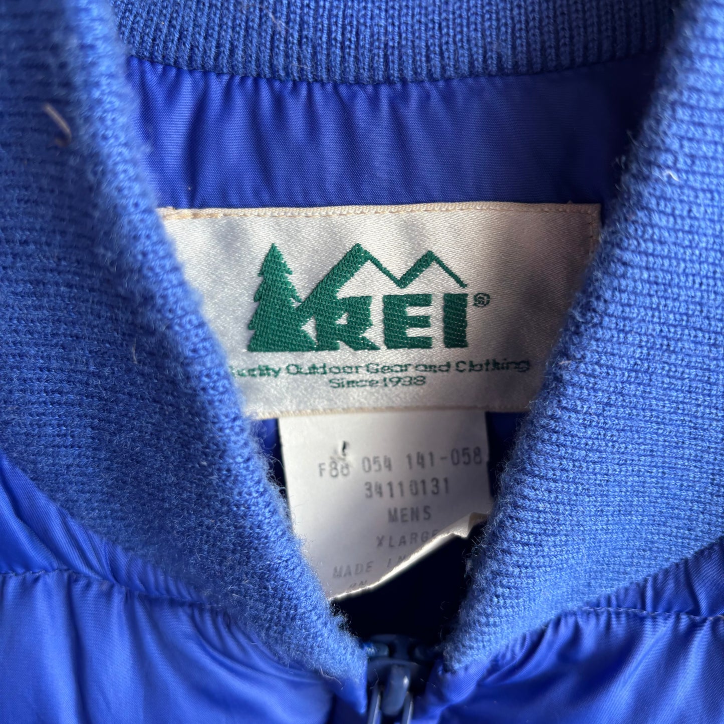 Vintage REI Blue Puffer Vest