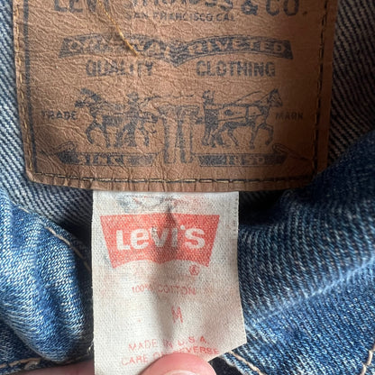 Vintage Levi’s Denim and Leather Fringe Jacket