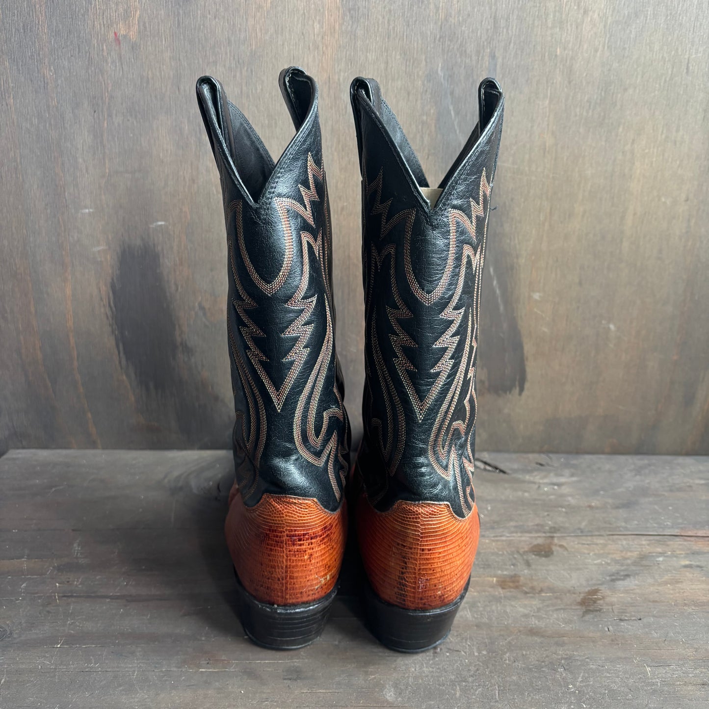 Justin Two-Tone Reptile Foot Boots