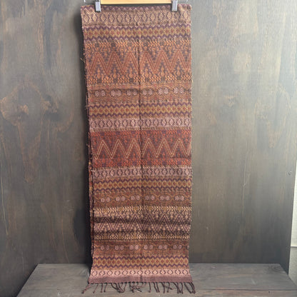 Orange and Maroon XL Table Runner