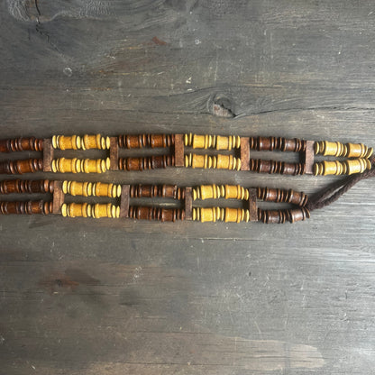 Wood Beaded Belt