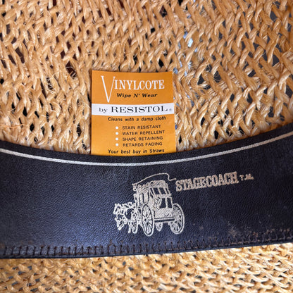Vintage Resistol Mesquite Straw Hat