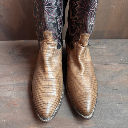 Vintage Dan Post Reptile Foot Boots