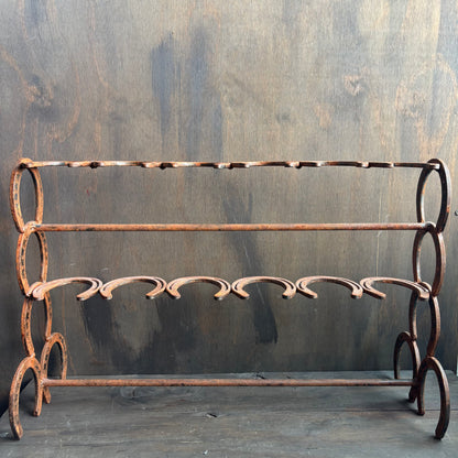 Antique Horseshoe Boot Rack
