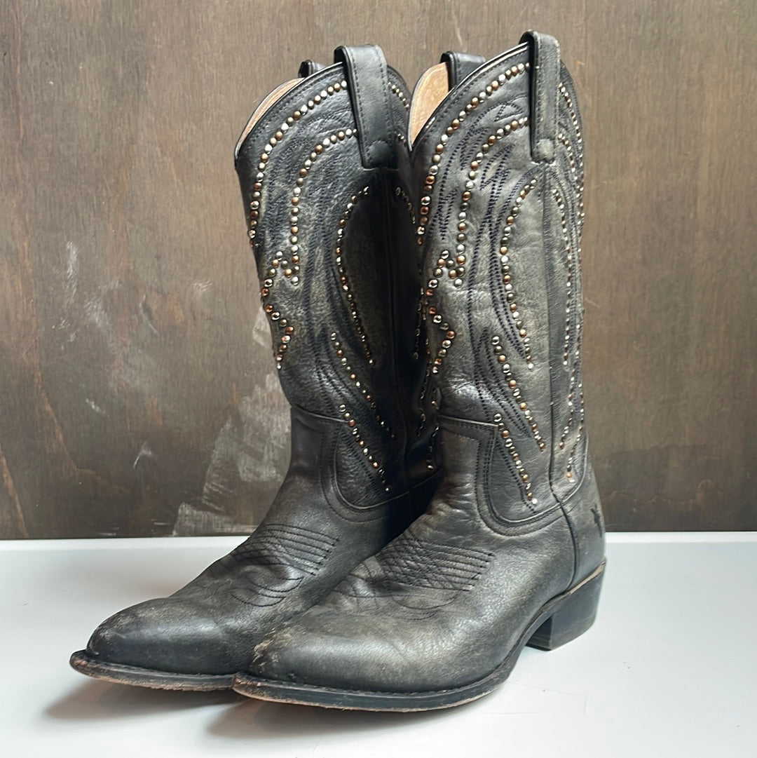 Frye studded best sale cowboy boots