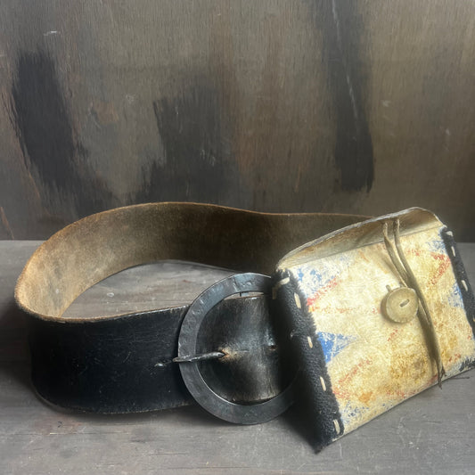Vintage Belt with Pouch Attachment