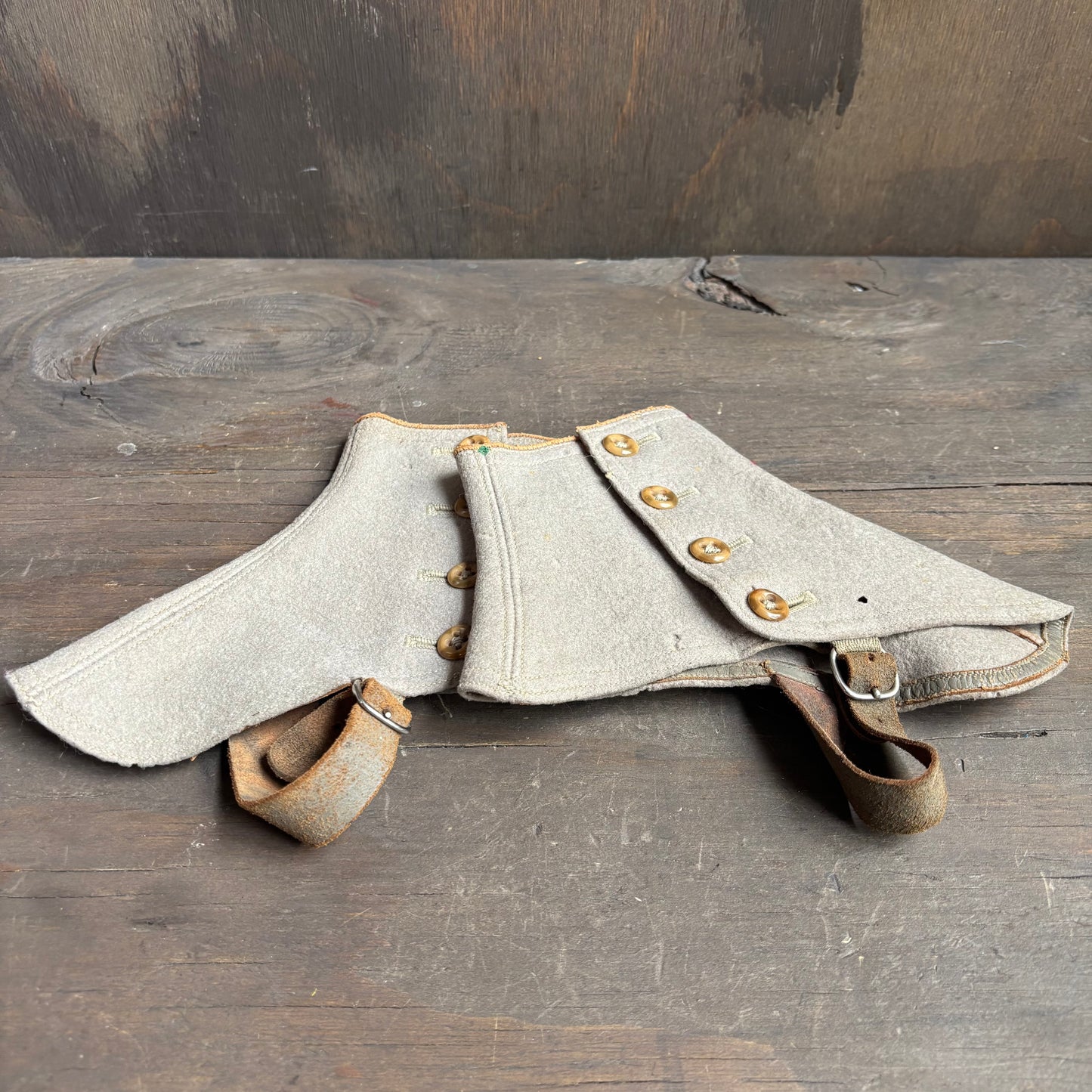 Vintage Beige Spats