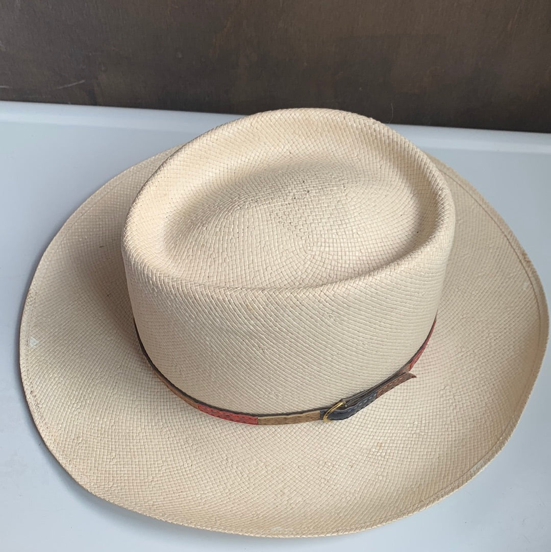 Straw Stetson Gambler Hat