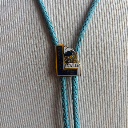 Leadville Bolo on Light Blue Tie