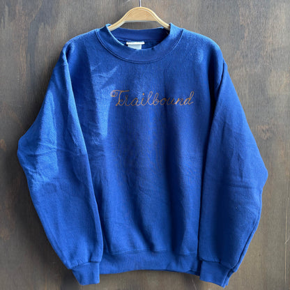 Custom Blue "Trailbound" Sweatshirt