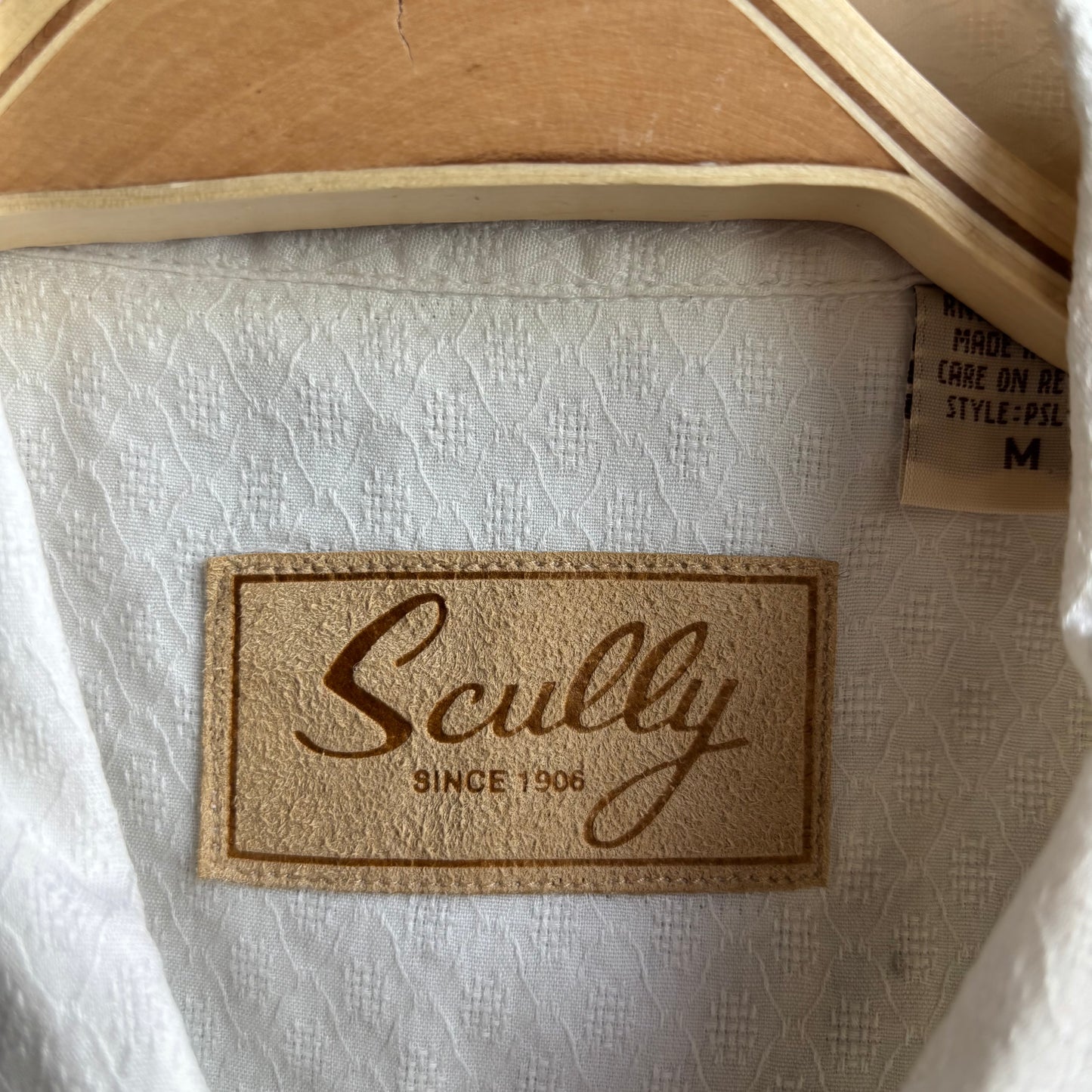 Scully Cream Super Pearl Snap