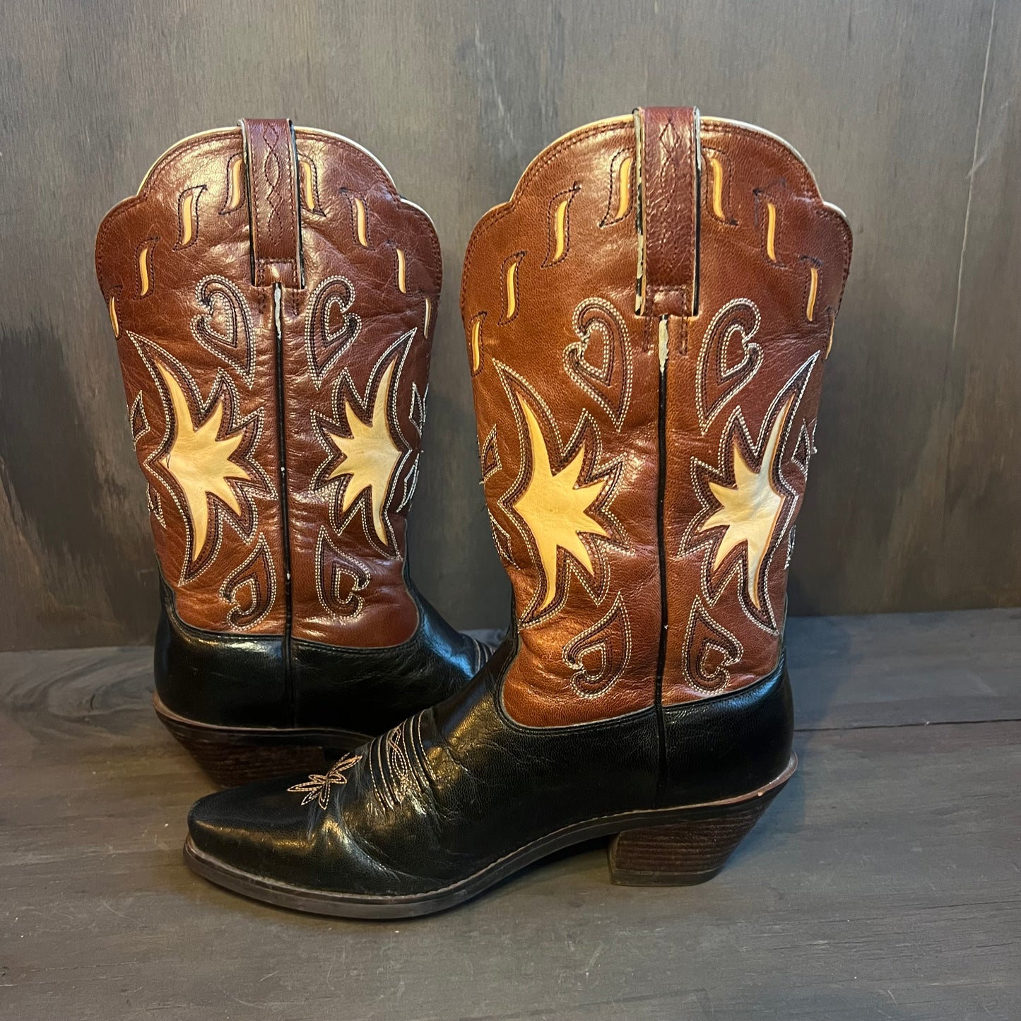 Ariat Multicolored Leather Cowboy Boots