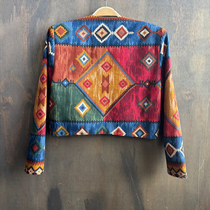 Wraps Southwestern Cropped Jacket