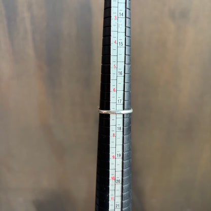 Dyed Green Stone Silver Ring