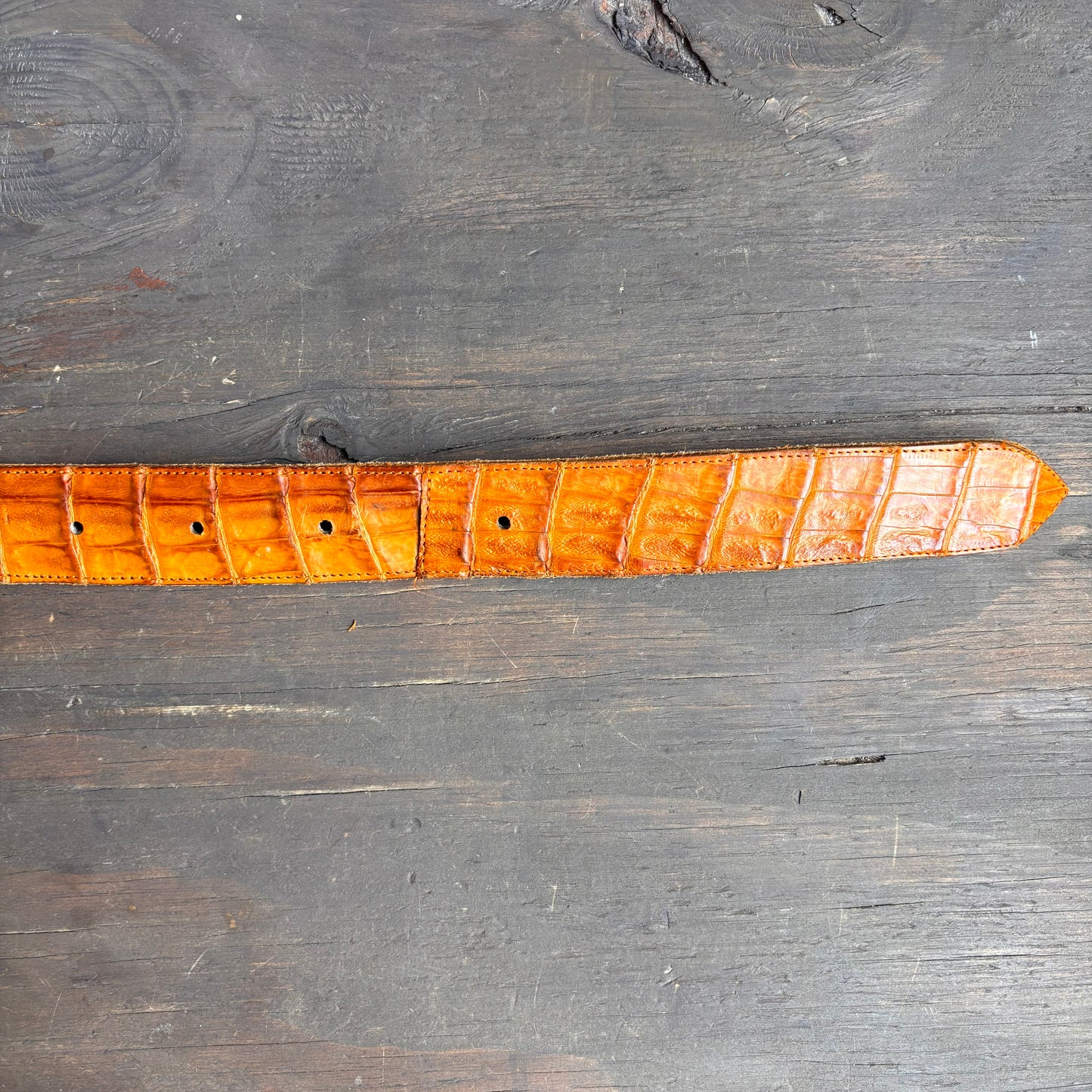 Vintage Tan Reptile Belt