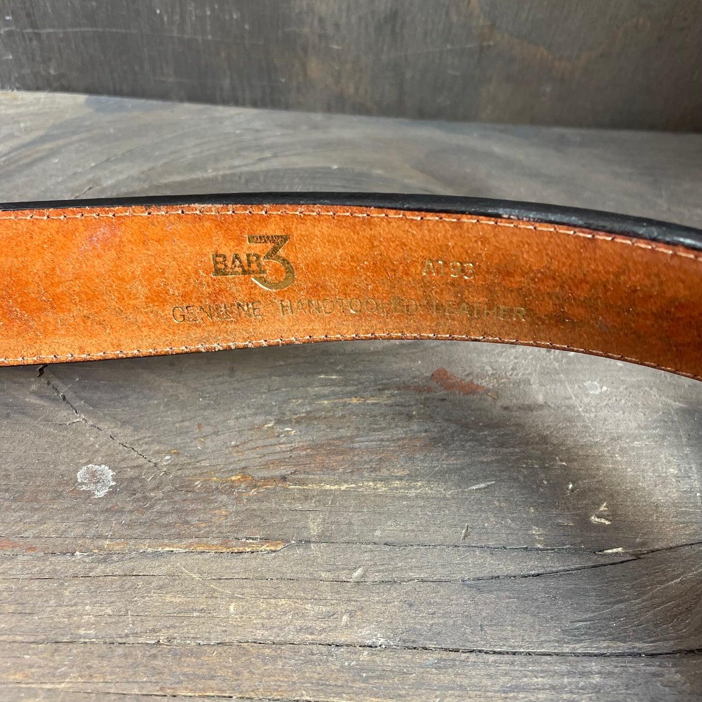 Vintage leather belt by Bar3