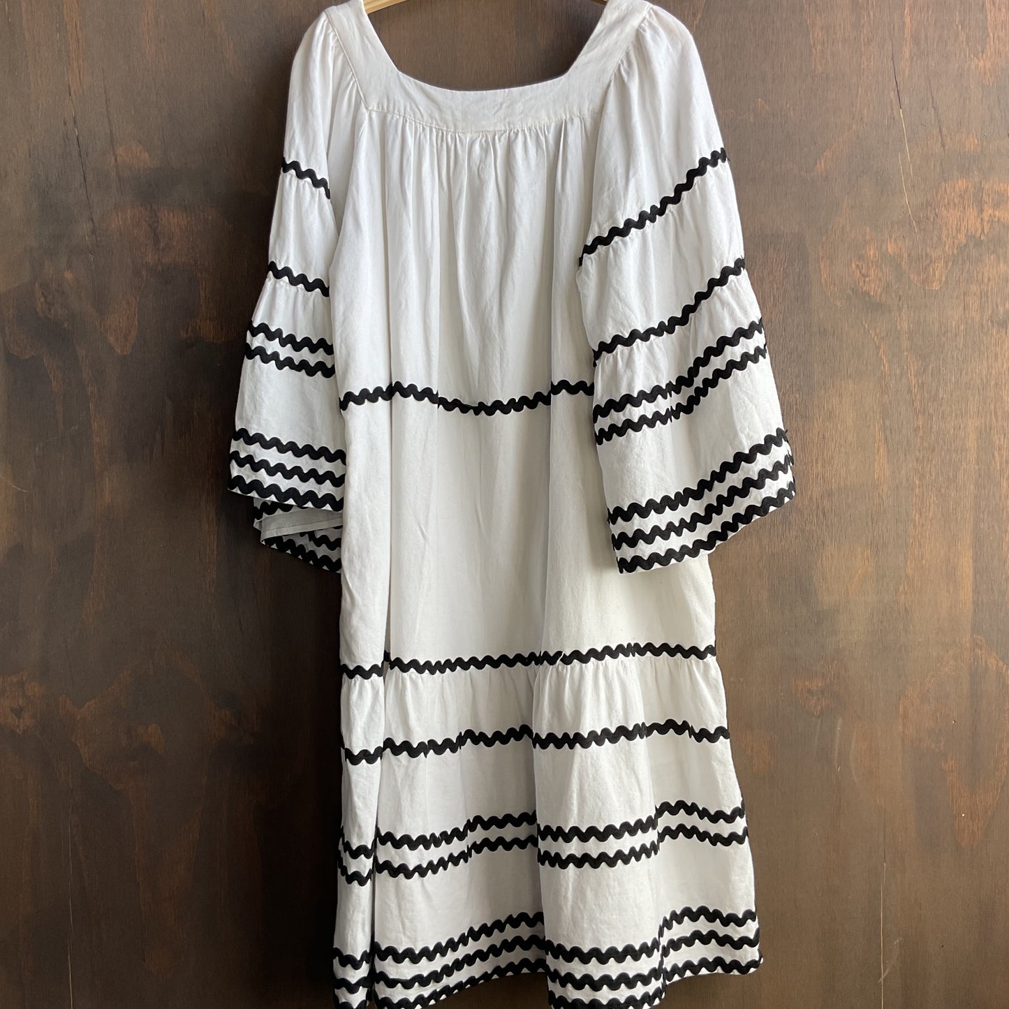 Western Black and White Dress