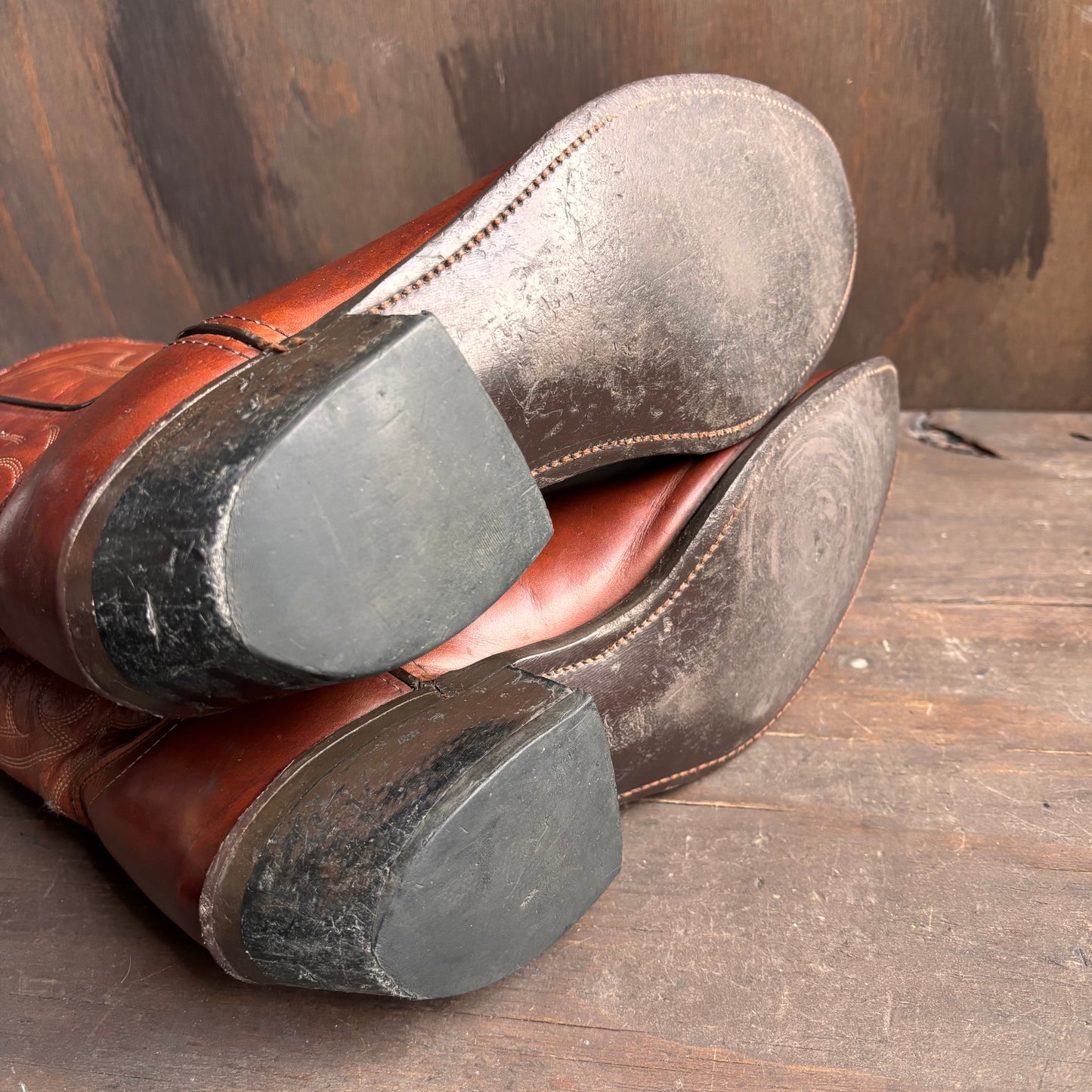 Vintage Laredo Cognac Leather Boots