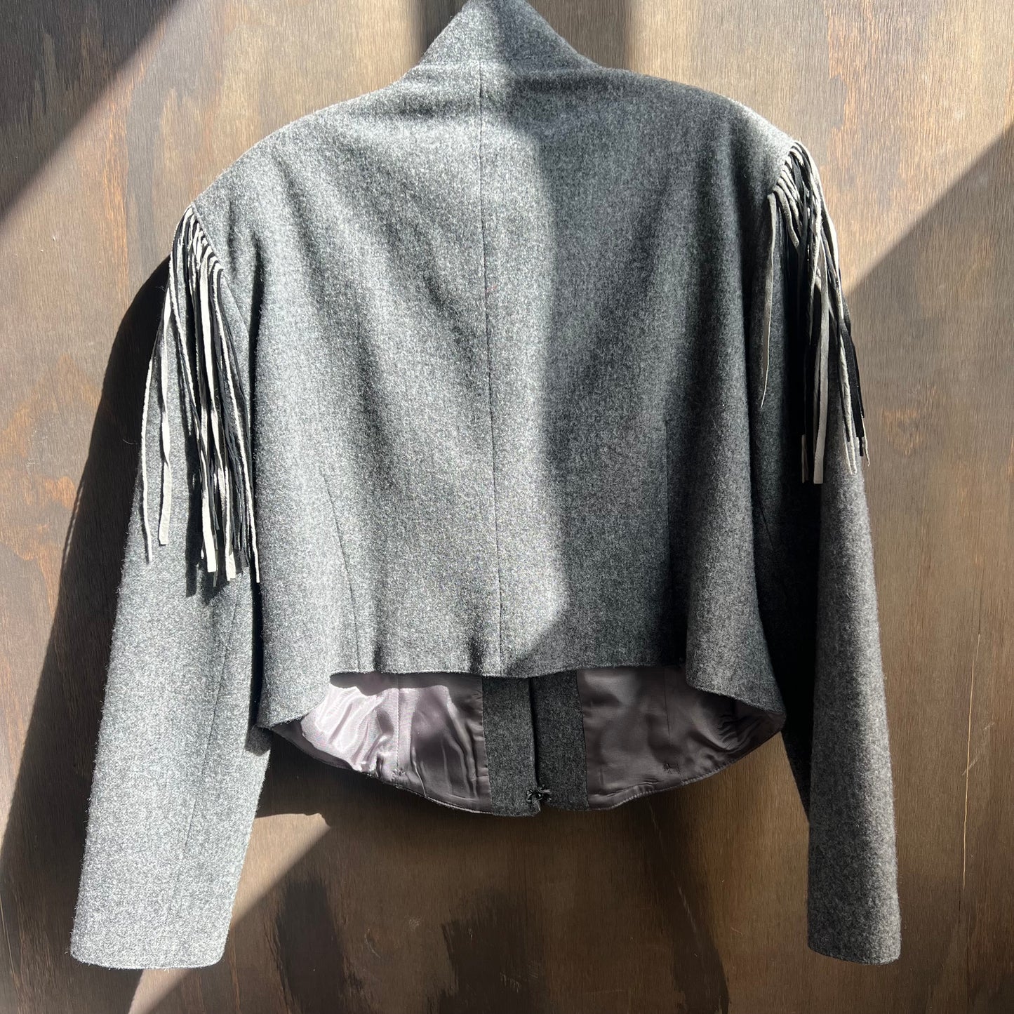 Double D Ranchwear Grey Wool Coat