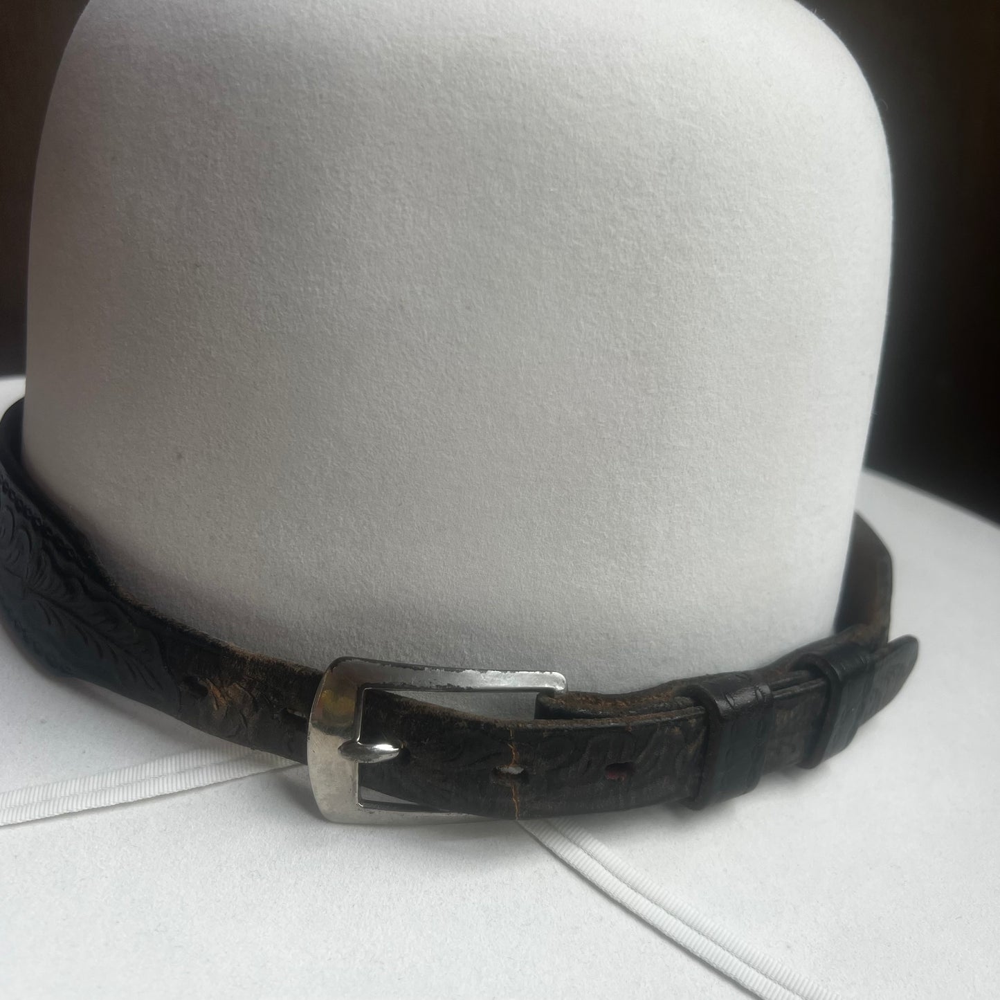Tooled Leather Hat Band