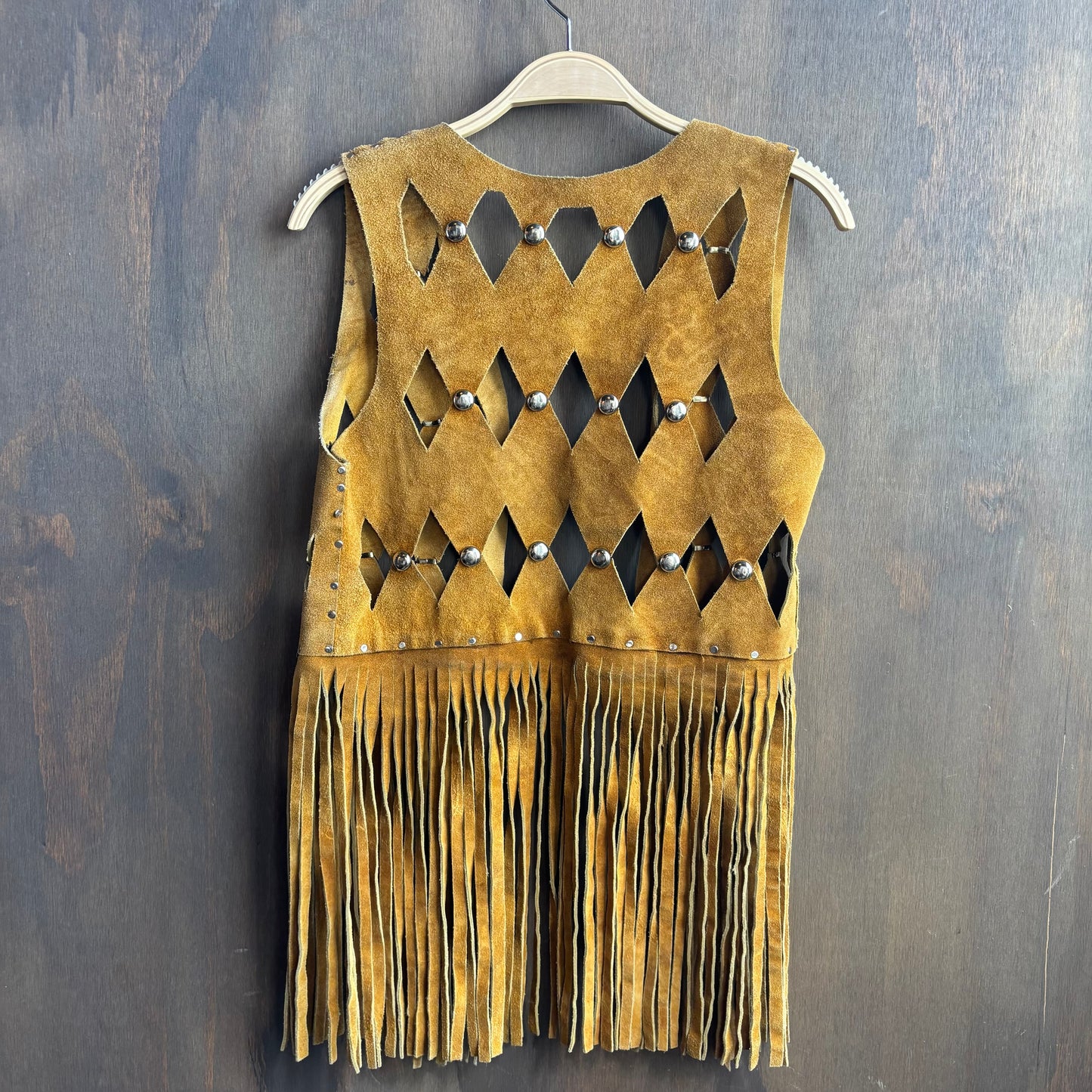 Vintage Suede Studded Vest