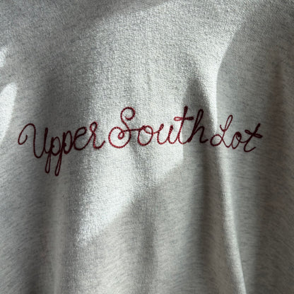 Custom Grey Hooded "Upper South Lot" Sweatshirt