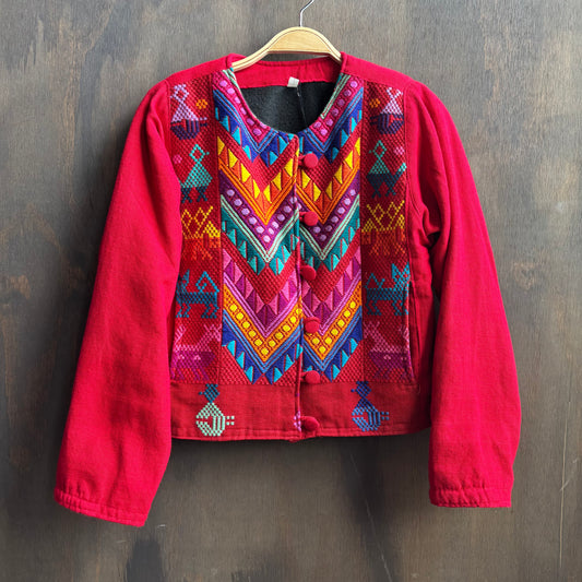 South American Red Woven Jacket