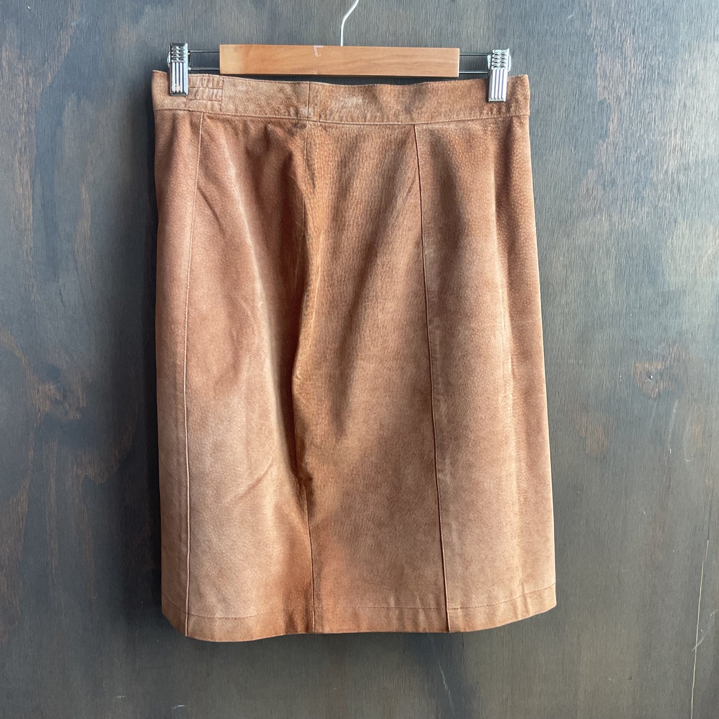 Spring West Tan Suede Skirt