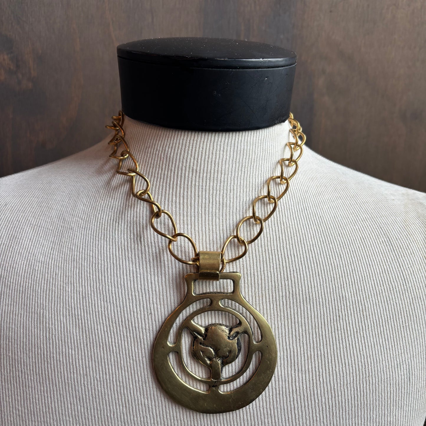 Mac Warman Wolf Medallion Necklace