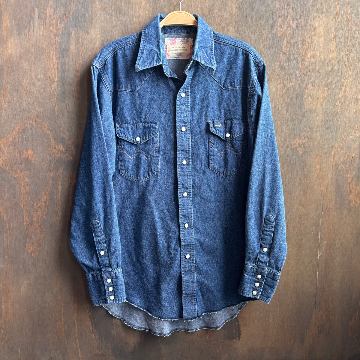 Custom "Colfax Cowgirl" Denim Pearl Snap