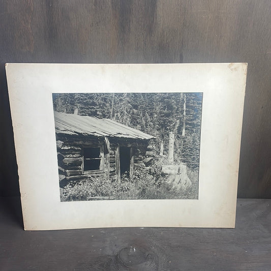 Vintage Log Cabin Art Print