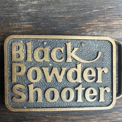 Black Powder Shooter Belt Buckle