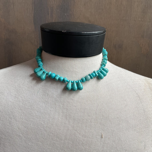 Dyed Howlite Drop Bead Necklace