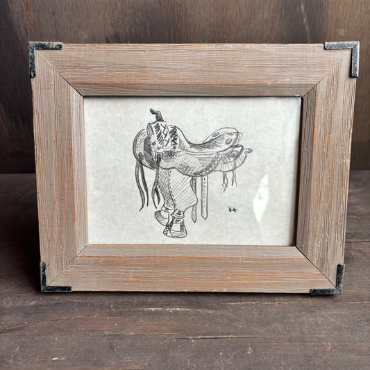 Karen "K" Abate Saddle in Wood Frame