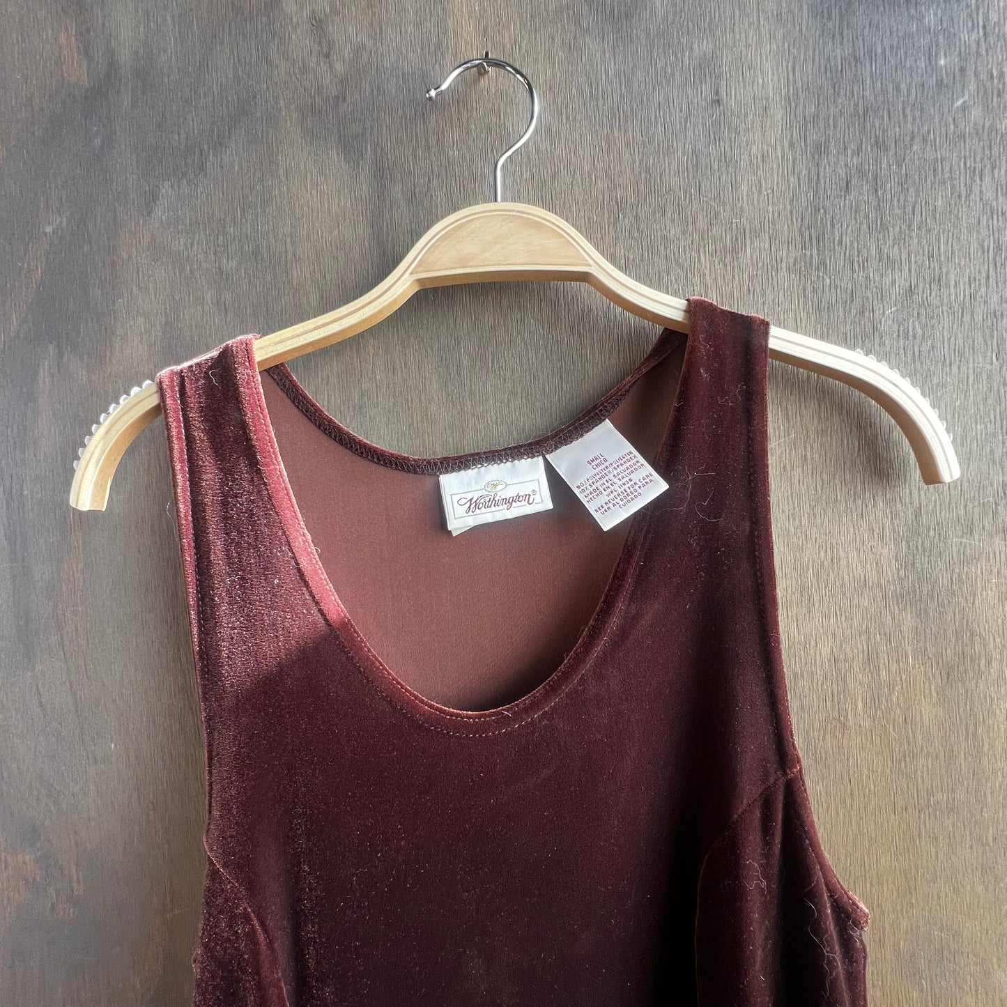 Worthington Velvet Maroon Dress