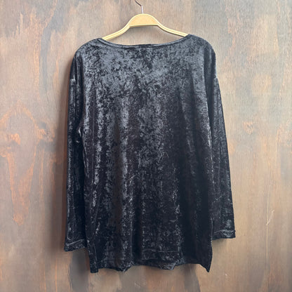 Vintage Black Crushed Velvet Set