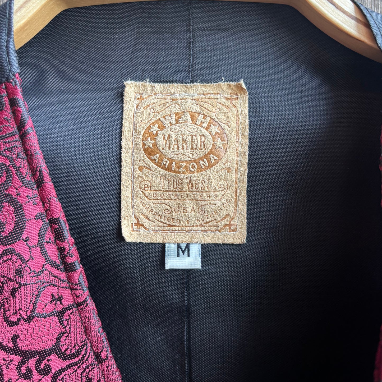 True West Red and Black Vest