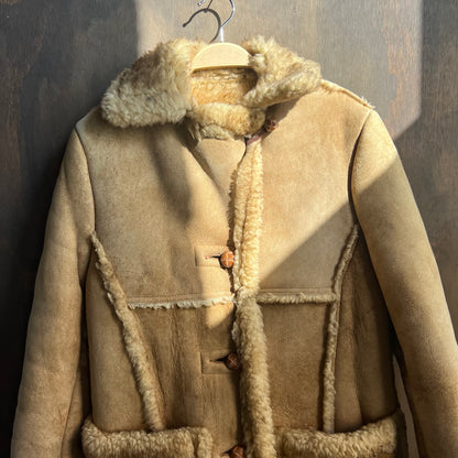 Schott Suede and Fur Lined Winter Coat