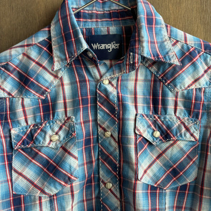 Wrangler Kids Blue Button Up