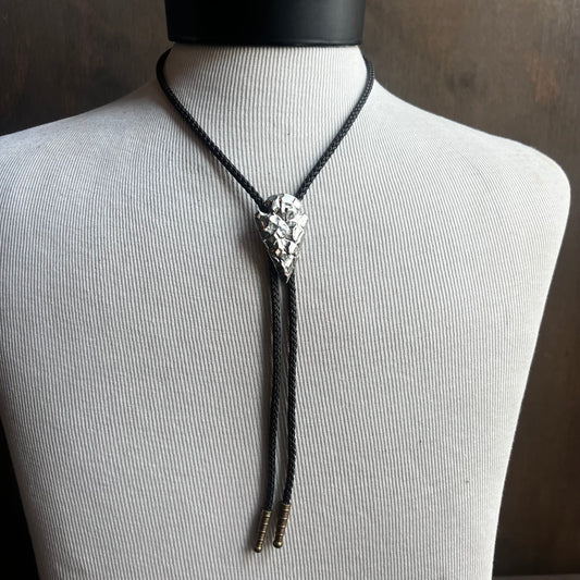 Silver Arrowhead Bolo Tie