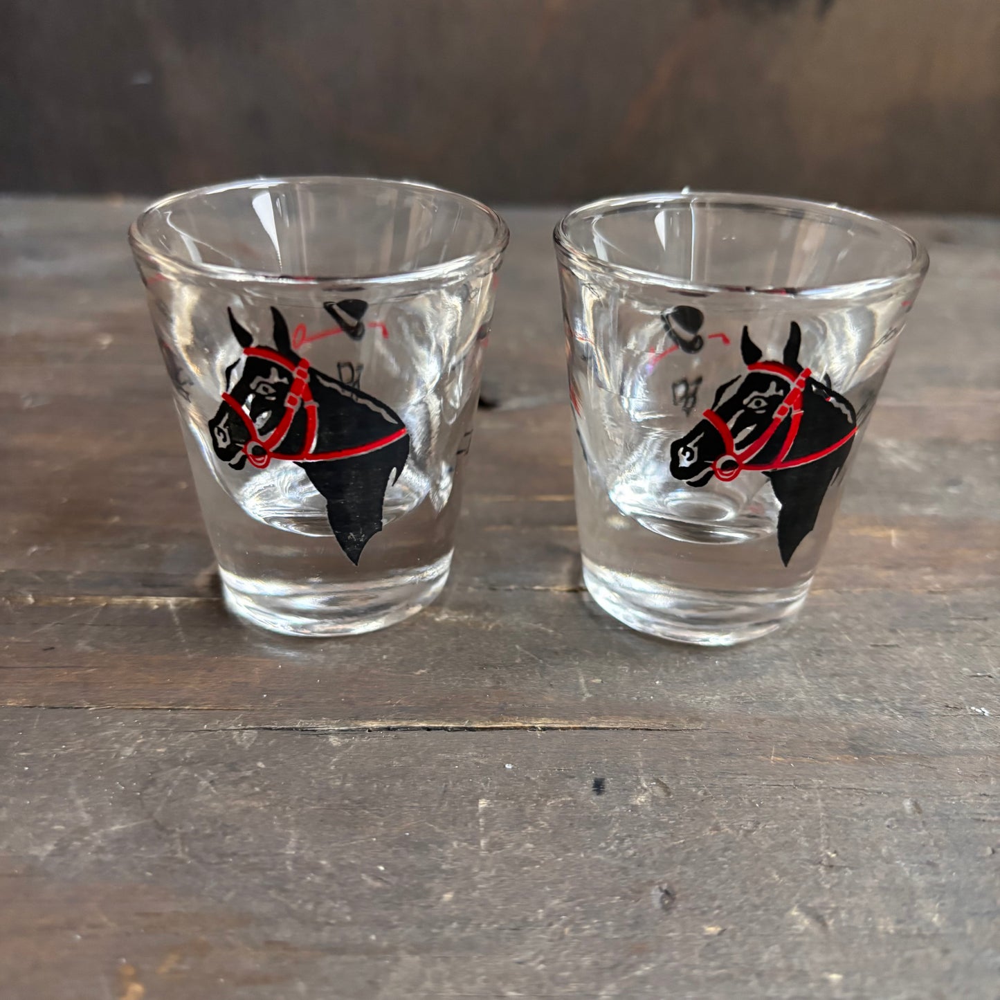 Vintage Kentucky Derby Shot Glasses (set of 2)