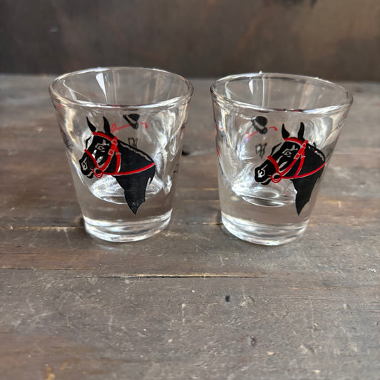 Vintage Kentucky Derby Shot Glasses (set of 2)