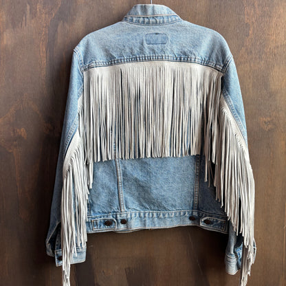 Out of The Blue Fringed Vintage Levi’s Jacket