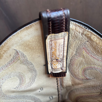 Larry Mahan Brown Reptile Foot Boot