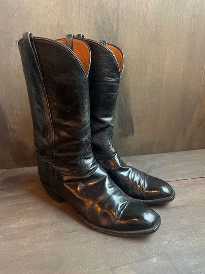 Lucchese Black Western Boots